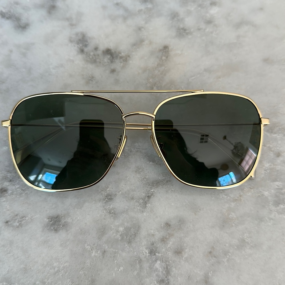 Celine Gold Aviator Sunglasses